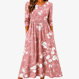 AMARA | BLUSH BLOOM GRACE POCKET-MIDIKLEID