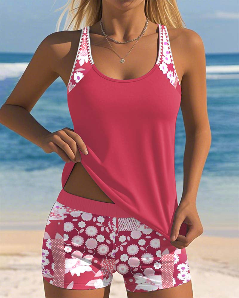 SABRINA | BEQUEM SITZENDER ZWEITEILIGER BLUMEN-BIKINI