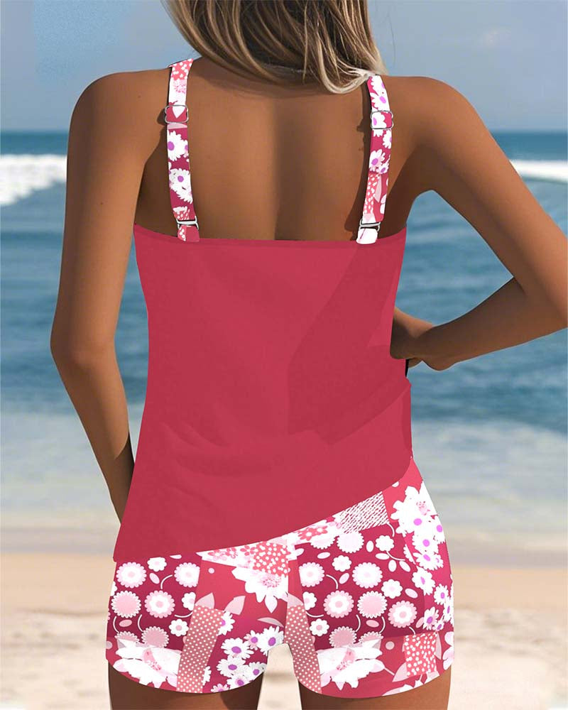 SABRINA | BEQUEM SITZENDER ZWEITEILIGER BLUMEN-BIKINI