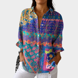 HANNAH | LEICHTE UND FARBENFROHE BLUSE MIT PRINT