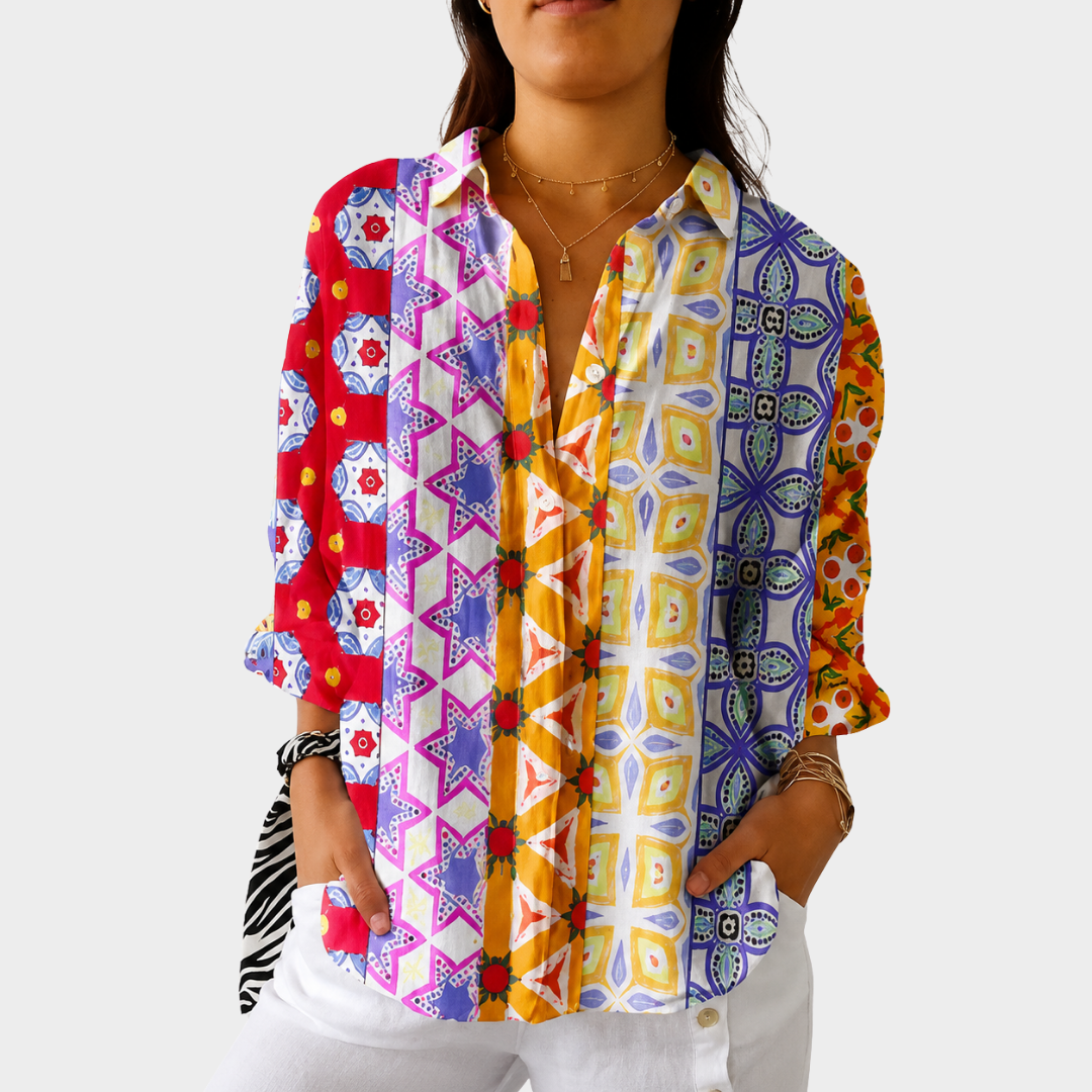 LILY | LEICHTE UND FARBENFROHE BLUSE MIT PRINT