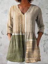 CAMILLE | LANGE BLUSE MIT V-AUSSCHNITT