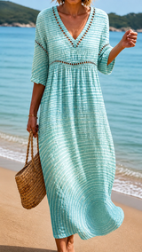 ROWENA | MIDIKLEID IN SANFTEM BLAU