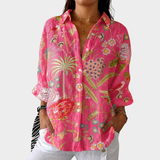 BROOKLYN | LEICHTE UND FARBENFROHE BLUSE MIT DRUCK