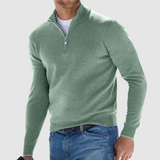 THOMAS | ELEGANDRER HERREN-STRICKPULLOVER MIT REISSVERSCHLUSS