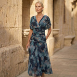 LUNA | ELEGANTES BLAUES KLEID