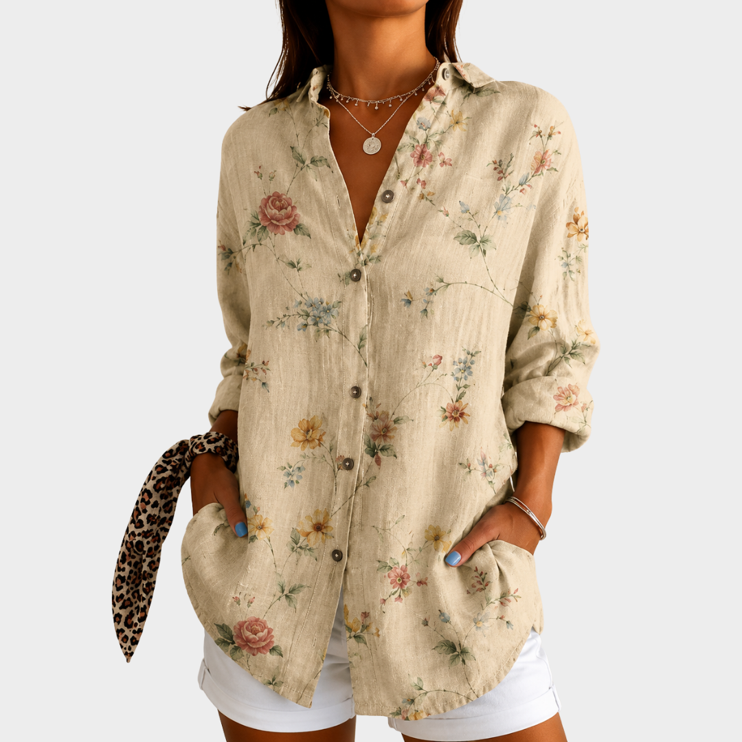 CLARA | MEADOW WHISPER BLUSE MIT BLUMENMUSTER