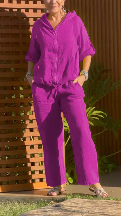 LORETTA | SOMMER-SET MIT KAPUZENJACKE & HOSE
