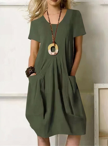 ORIANE | FLIESSENDES CASUAL-MAXIKLEID