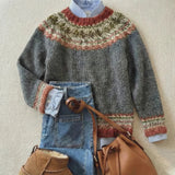 MARVÉN | KLASSISCHER VINTAGE-STRICKPULLOVER