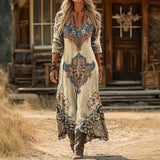 EVELYN | LÄSSIGES LANGARMKLEID IM VINTAGE-STIL