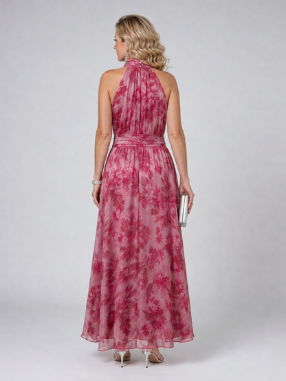 AVIEN | WEICHES MIDIKLEID MIT HALTERNECK