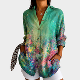 ELIZABETH | EMERALD MEADOW KUNST-BLUSE