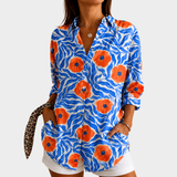 SCARLETT | COASTAL BLOOM STATEMENT-SHIRT