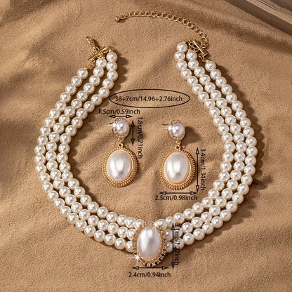 VICTORIA | CLASSIC PEARL STRAND JEWELRY SET