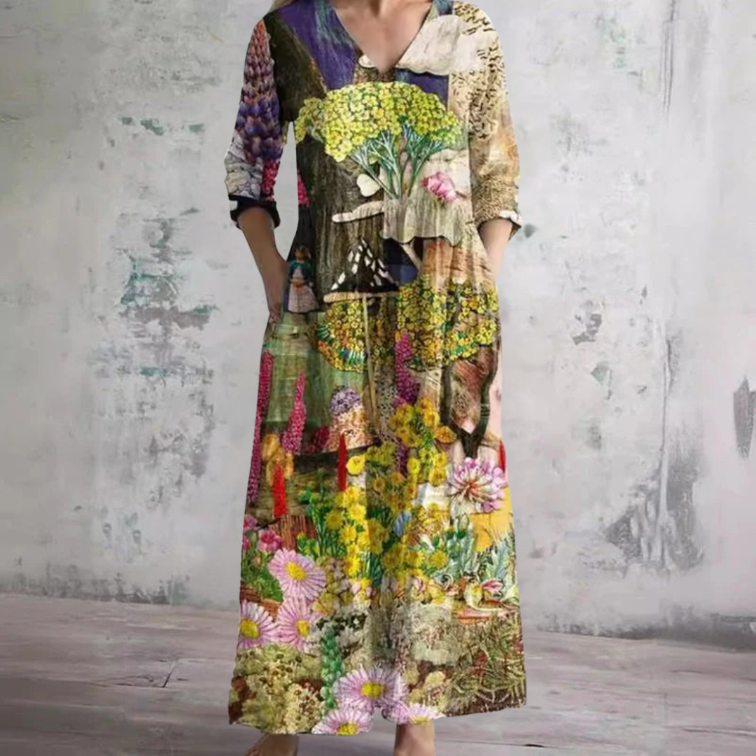 OLDA | BLUMIGES SOMMERKLEID