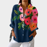 NATALIE | LEICHTE UND FARBENFROHE BLUSE MIT DRUCK