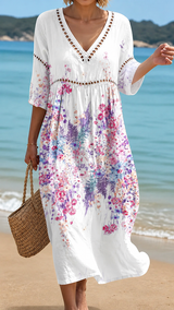 EMILY | LEICHTES UND LUFTIGES BLUMIGES STRANDKLEID