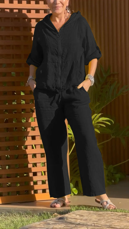 LORETTA | SOMMER-SET MIT KAPUZENJACKE & HOSE