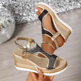 YVONNE | ELEGANTE ORTHOPÄDISCHE KEILSANDALEN ZUM REINSCHLÜPFEN