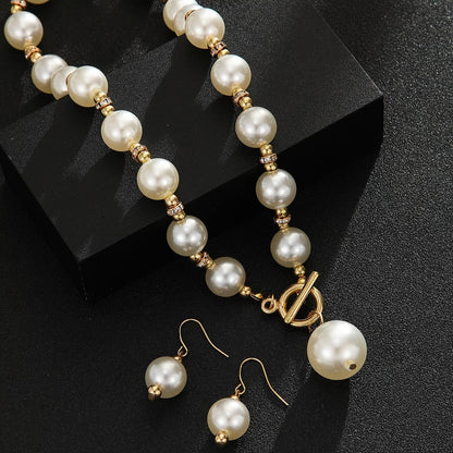 VALENCIA | CHUNKY PEARL NECKLACE SET