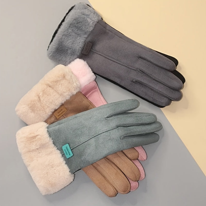 PRISCILLA | WINTERHANDSCHUHE MIT FELLFUTTER