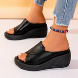 ROSAMUNDE | ORTHOPÄDISCHE SLIP-ON-KEILSANDALEN