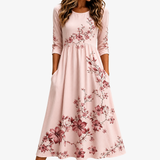 CAMILLA | ROSE GARDEN CHARM MIDIKLEID MIT TASCHEN