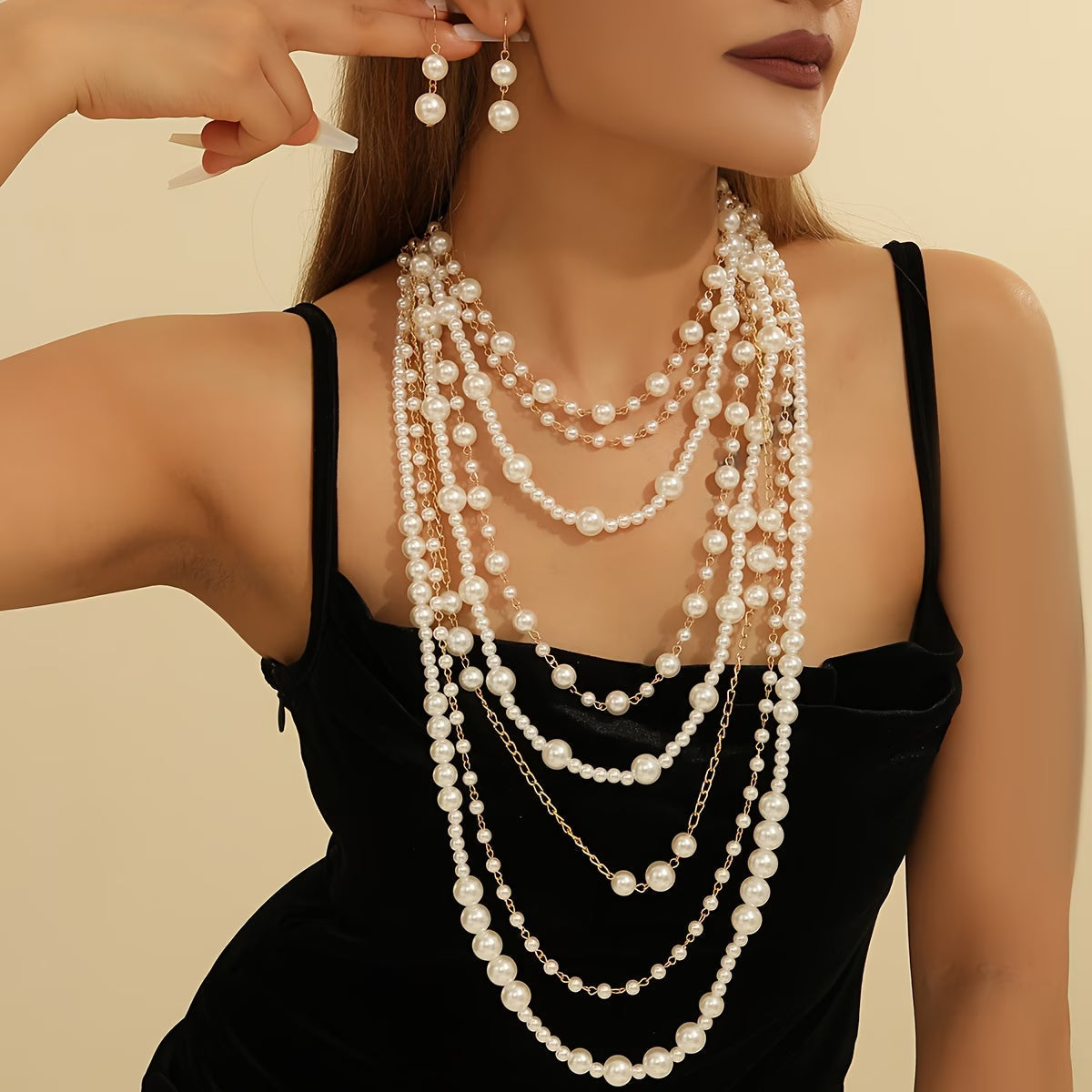 ZARIA | BOHO MEHRLAGIGES PERLEN-STATEMENT-SET