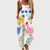BEQUEMER JUMPSUIT MIT DRUCK