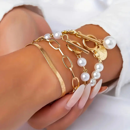 AURÉLIE | LUXE PERLENARMBAND-SET IM LAYERING-LOOK