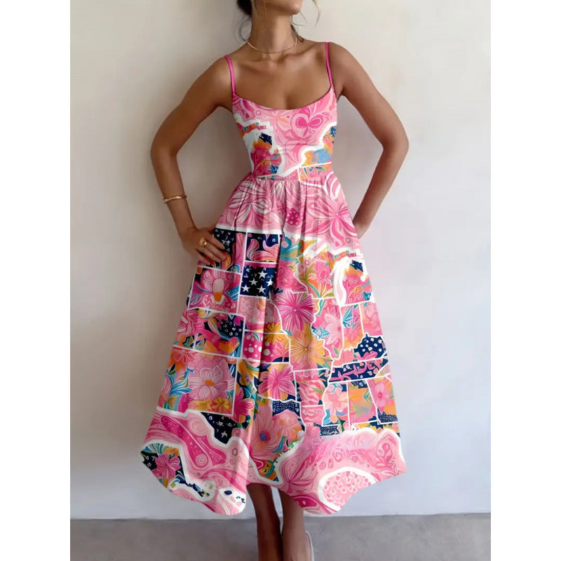 ROSAVELLE | BLUSH GARDEN MIDI-KLEID