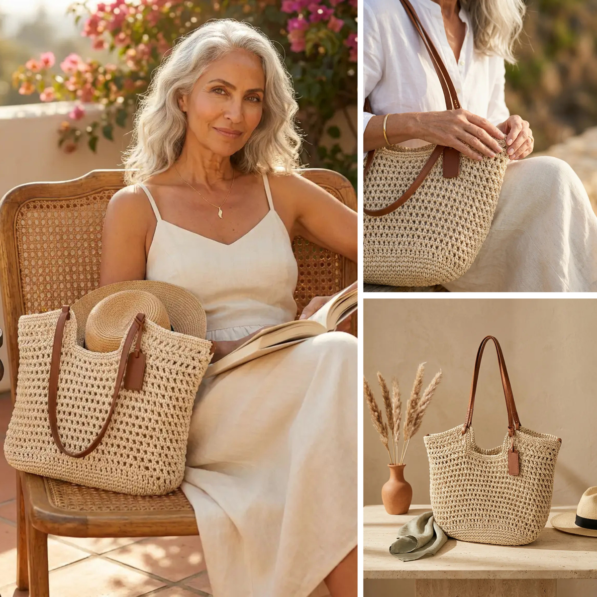 CLARE | THE HANDWOVEN CROCHET TOTE BAG