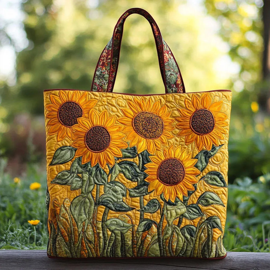 CHARLOTTE | KLASSISCHE TASCHE MIT SONNENBLUMEN-PRINT