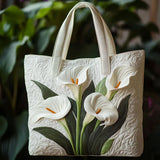 IVY | HANDGEFERTIGTE TASCHE MIT WEISSEN LILIEN