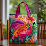 LUCY | GEPOLSTERTE SCHULTERTASCHE MIT FLAMINGO