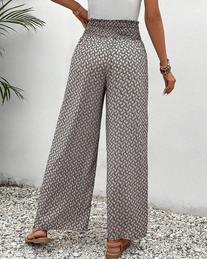 CATHERINE | WEITE HOSE MIT GERAFFTEM BUND