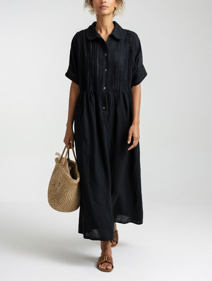AUDREY | FLUID SUMMER SHIRT DRESS