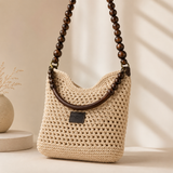 PETRA | DIE SCHULTERTASCHE AUS HOLZPERLEN