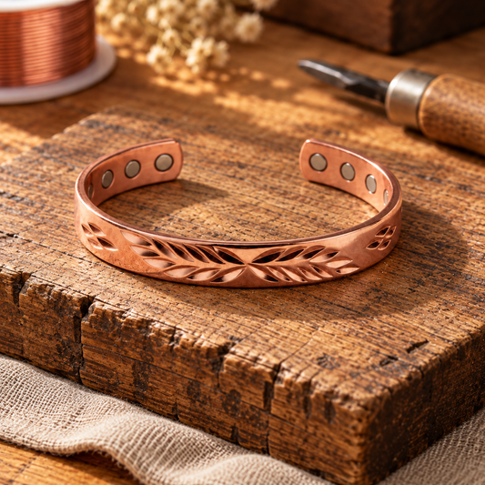 RUBY | KUPFERARMBAND FEDER