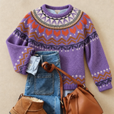 SOLVA | KLASSISCHER VINTAGE-STRICKPULLOVER