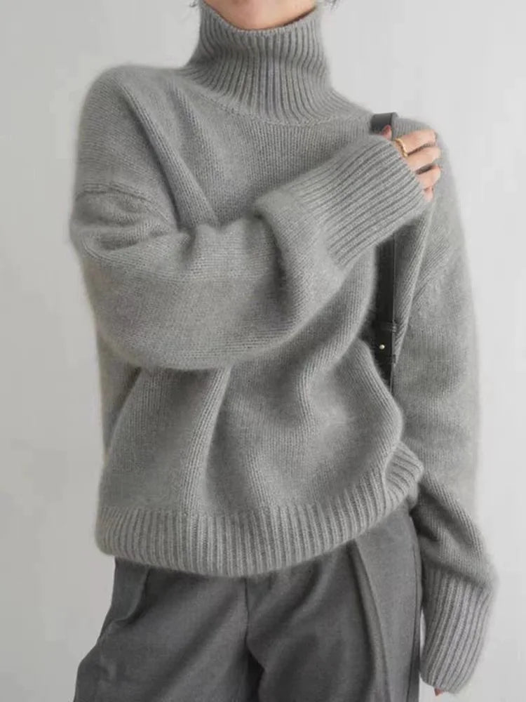 BIRGIT | SOFT KNIT HIGH NECK JUMPER