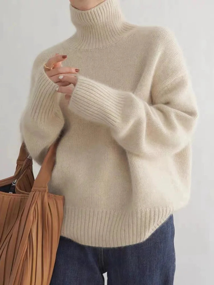 BIRGIT | SOFT KNIT HIGH NECK JUMPER
