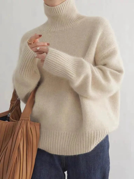 BIRGIT | SOFT KNIT HIGH NECK JUMPER