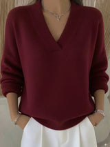 VIVELLE | LOCKERER V-AUSSCHNITT-PULLOVER