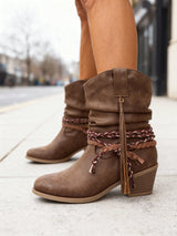 BEATRICE | WESTERN-STIEFELETTEN MIT BLOCKABSATZ