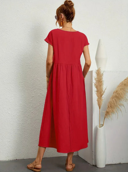URSINA | FLUIDES MIDI-KLEID