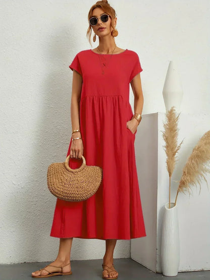 URSINA | FLUIDES MIDI-KLEID