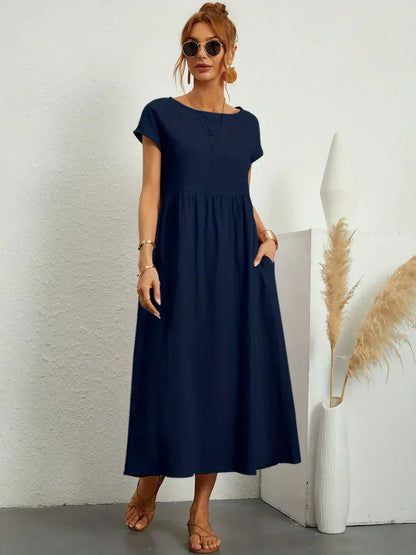 URSINA | FLUIDES MIDI-KLEID