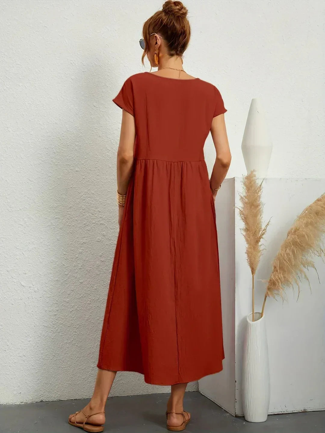 URSINA | FLUIDES MIDI-KLEID